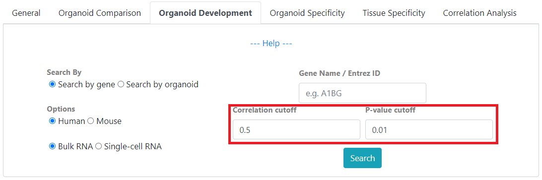 organoid development tab help img